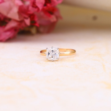 18ct Rose gold Solitaire Ladies Ring by 