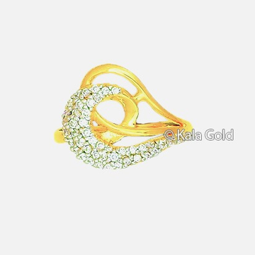 22 KT CZ Gold Fancy Ladies Ring by 