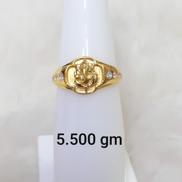 916 customisable light weight Ganpatiji ring by 