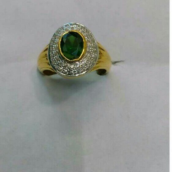 22K/916 Gold Single Stone Attractive Ring