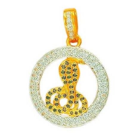 22K/916 Gold CZ Designer Goga Maharaj Pendant