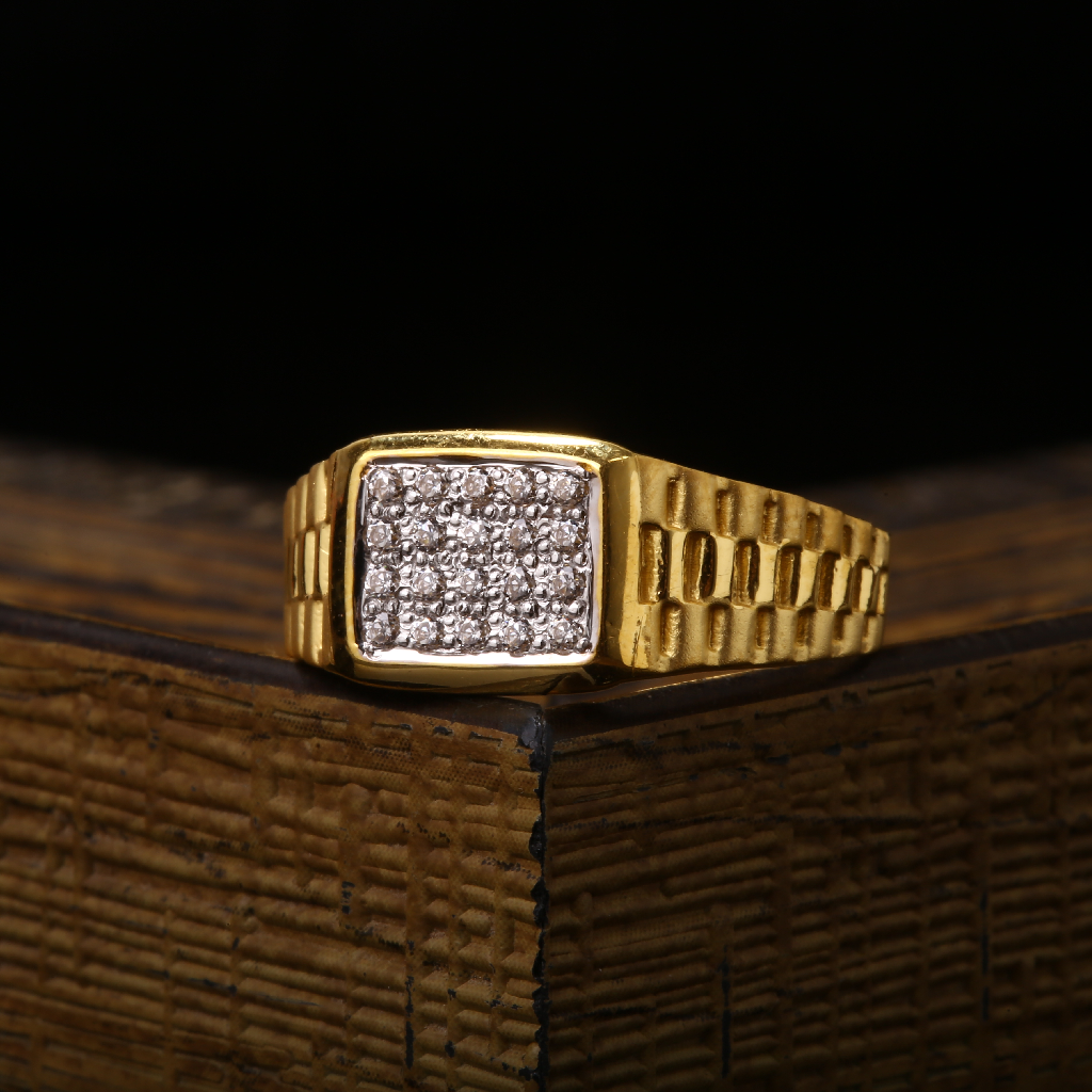 22ct Cz Gents Rings