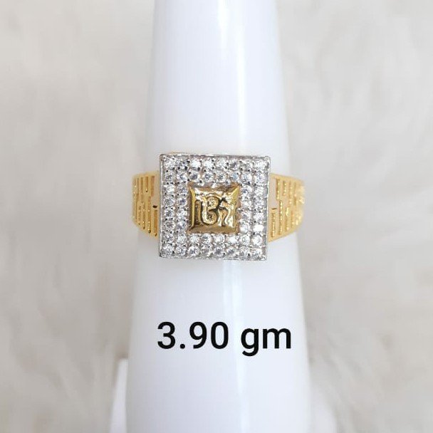 916 Fancy light weight Om Gent's ring