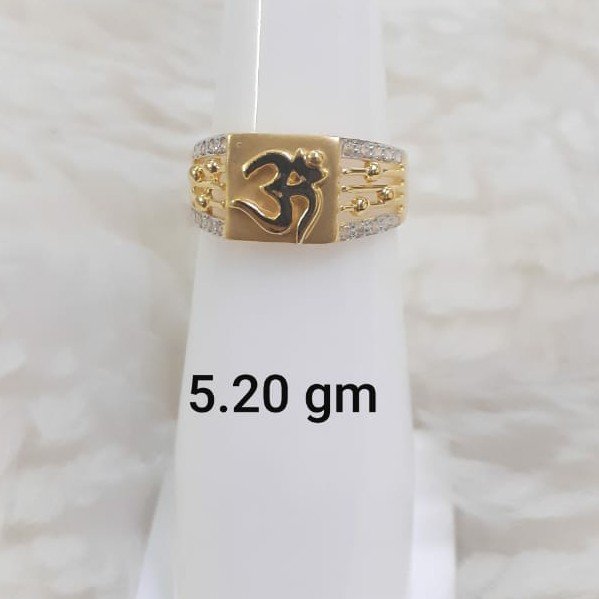 1 Gram Gold Plated Om Streamlined Design Superior Quality Ring For Men -  Style B273 – Soni Fashion®